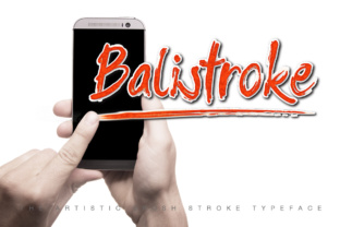 Balistroke: A Handmade Dry Brush Font for Authentic Branding