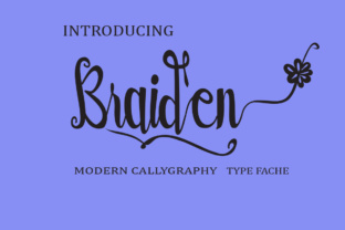Braiden: A Modern Script Font for Editorial Design