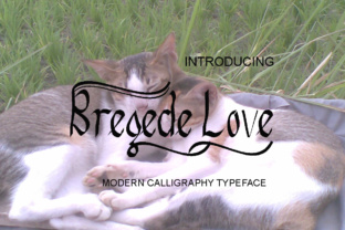 Bregede Love: A Hand-Drawn Script Font That Feels Like a First Draft—But Polished
