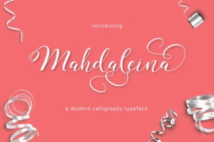 Mahdaleina: A Modern Calligraphy Font for Handmade Brands