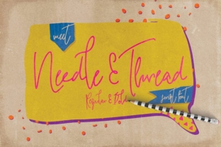 Needle Thread: A Handcrafted Script Font for Editorial Warmth