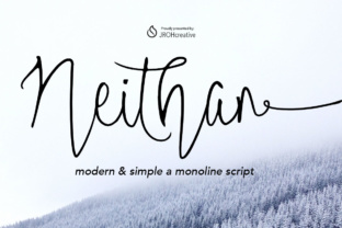 Neithan: A Refined Script Font for Handmade Labels & Invitations