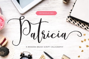 Patricia Script Font for Handmade Labels & Printables