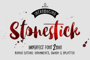Stonestick: A Hand-Painted Script Font That Stops Scrolling