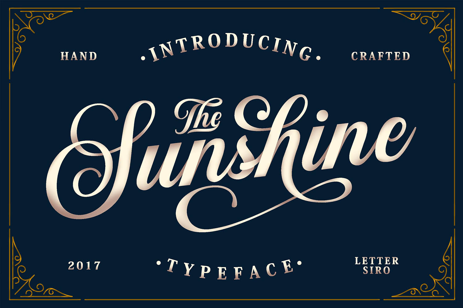 Sunshine Vintage Ornaments: A Warm, Timeless Font for Small Business Branding