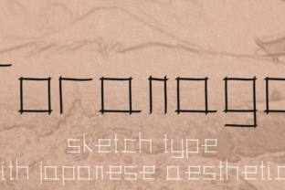 Toranaga Font: A Sketchy, Soulful Japanese Display Typeface