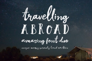 Travelling Abroad Font: A Warm, Handcrafted Touch for Your Brand