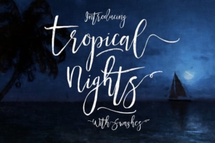 Tropical Nights: A Handcrafted Script Font for Editorial Warmth