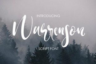 Warrenson: A Handcrafted Script Font That Elevates Your Brand