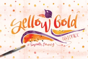 Yellow Gold Font: Warm, Handcrafted Elegance for Makers